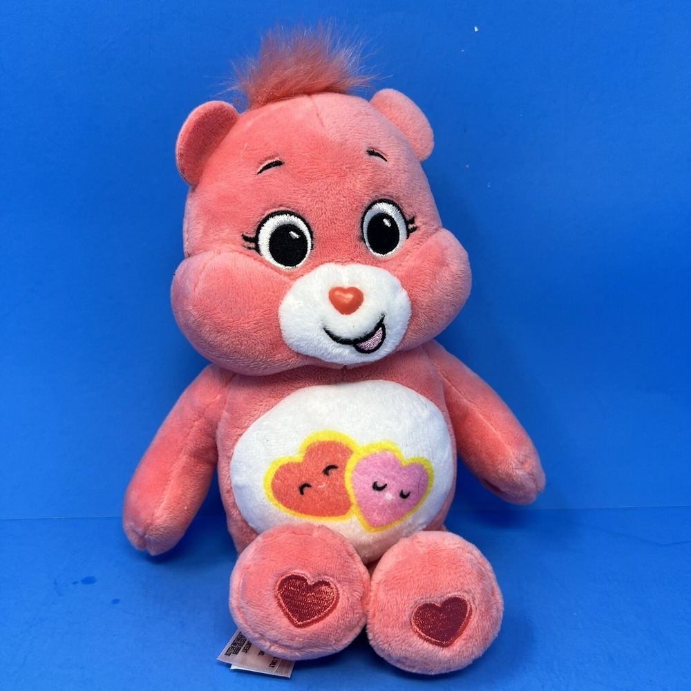 Care Bears Love A Lot Pink Bear Basic Fun Hearts Plush Doll 2020 10 Inch Toy